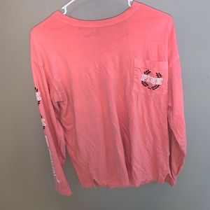 “Pink” pink long sleeve tee